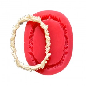 Силиконов калъп "Рамка - елипса"